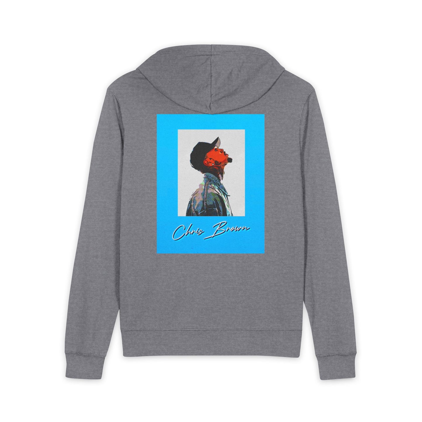 CHRIS BROWN UNISEX FULL ZIP UP HOODIE