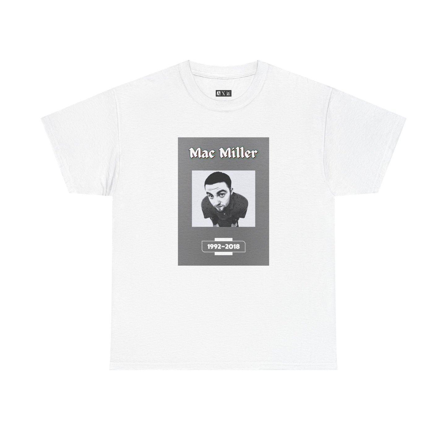 Mac Miller  unisex heavyweight tee shirt. This tribute design is a stark, powerful homage capturing the brilliance and brevity of a life that left echoes far beyond music.