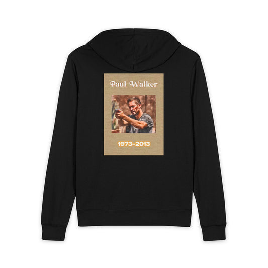 PAUL WALKER UNISEX FULL ZIP UP HOODIE
